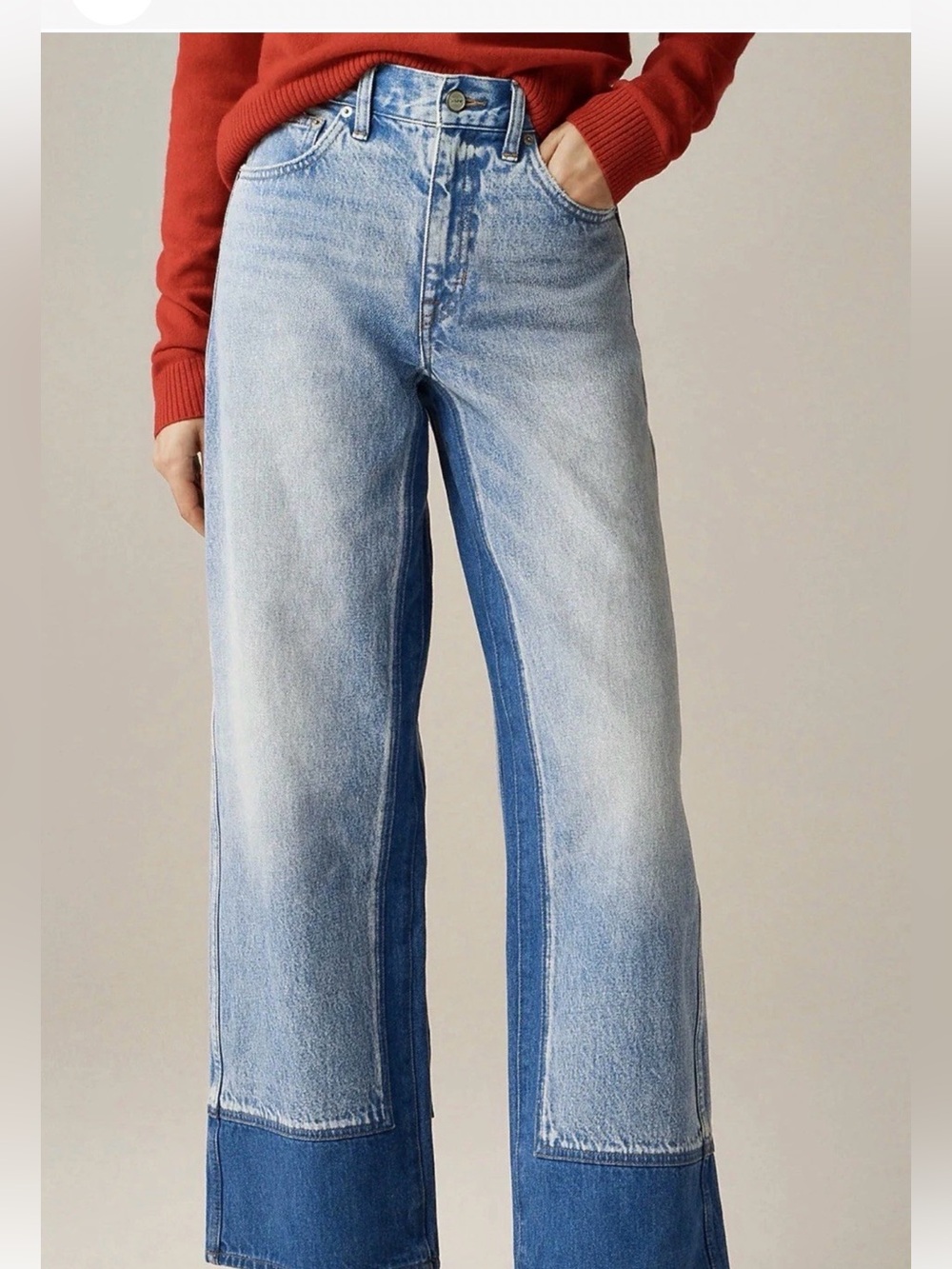 J CREW Size 26 Everyday wide-leg ankle jean with washblocking Cp924 $168